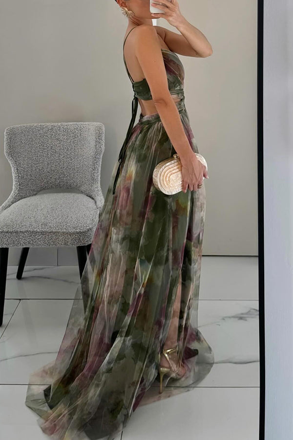 Snow Robe Maxi Femme – Imprimé Floral, Tissu Léger & Style Élégant d'Été