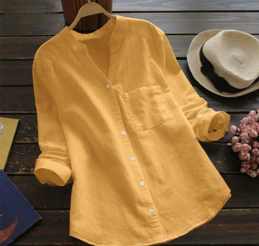 Amy Blusa Mujer Elegante – Blusa Suave Transpirable, Ajuste Cómodo Casual