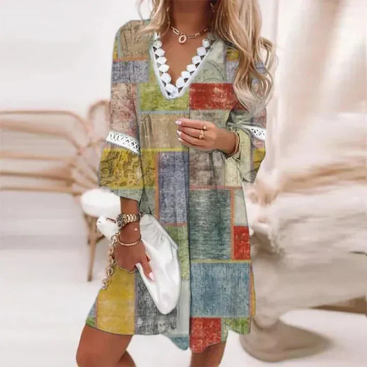 Cassandra Vestido de Verano Mujer – Floral Ligero, Corte Fluido & Estilo Elegante Casual
