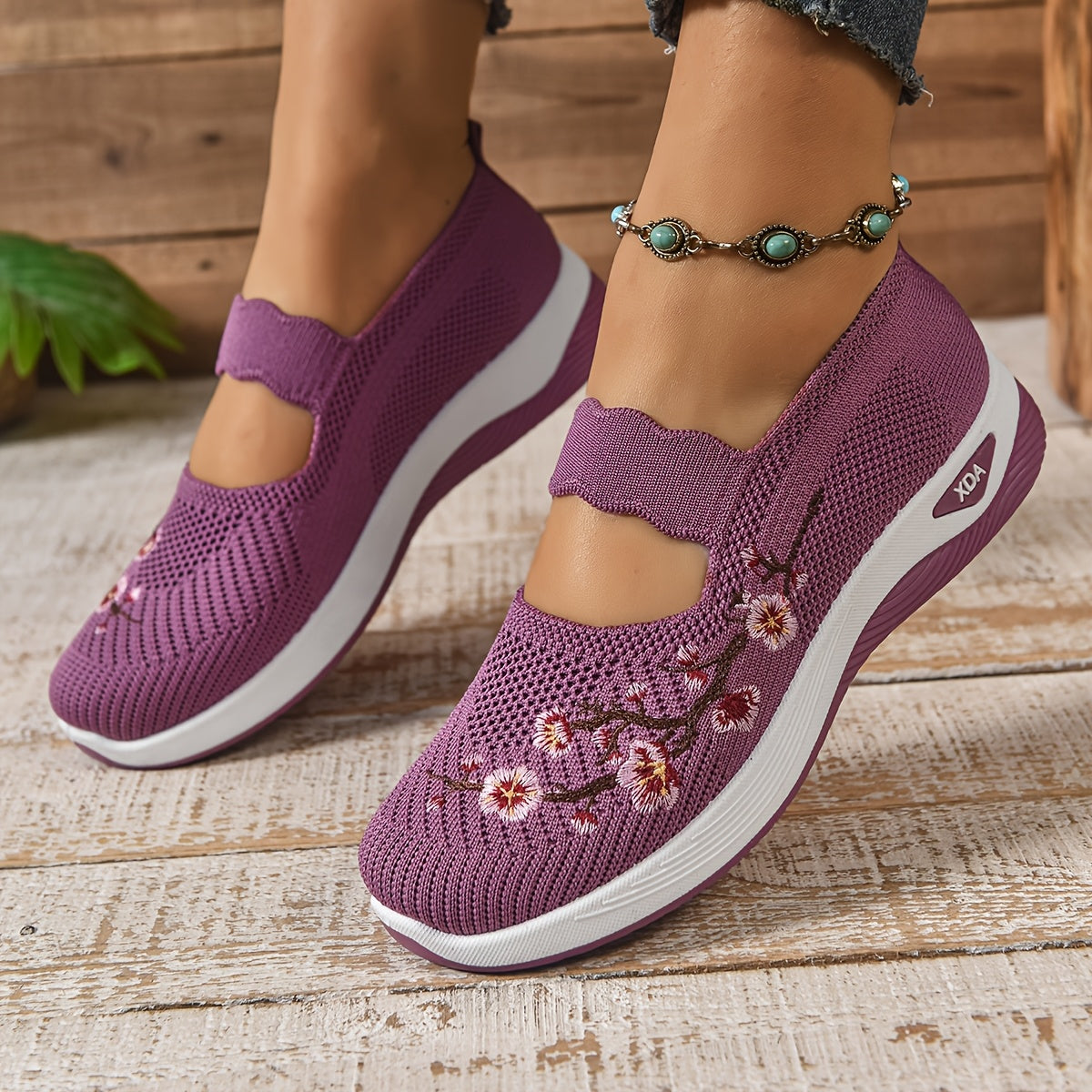 Kaylie Zapatos Mujer Comfort – Zapatillas Slip-On Transpirables, Suela Amortiguada, Casual
