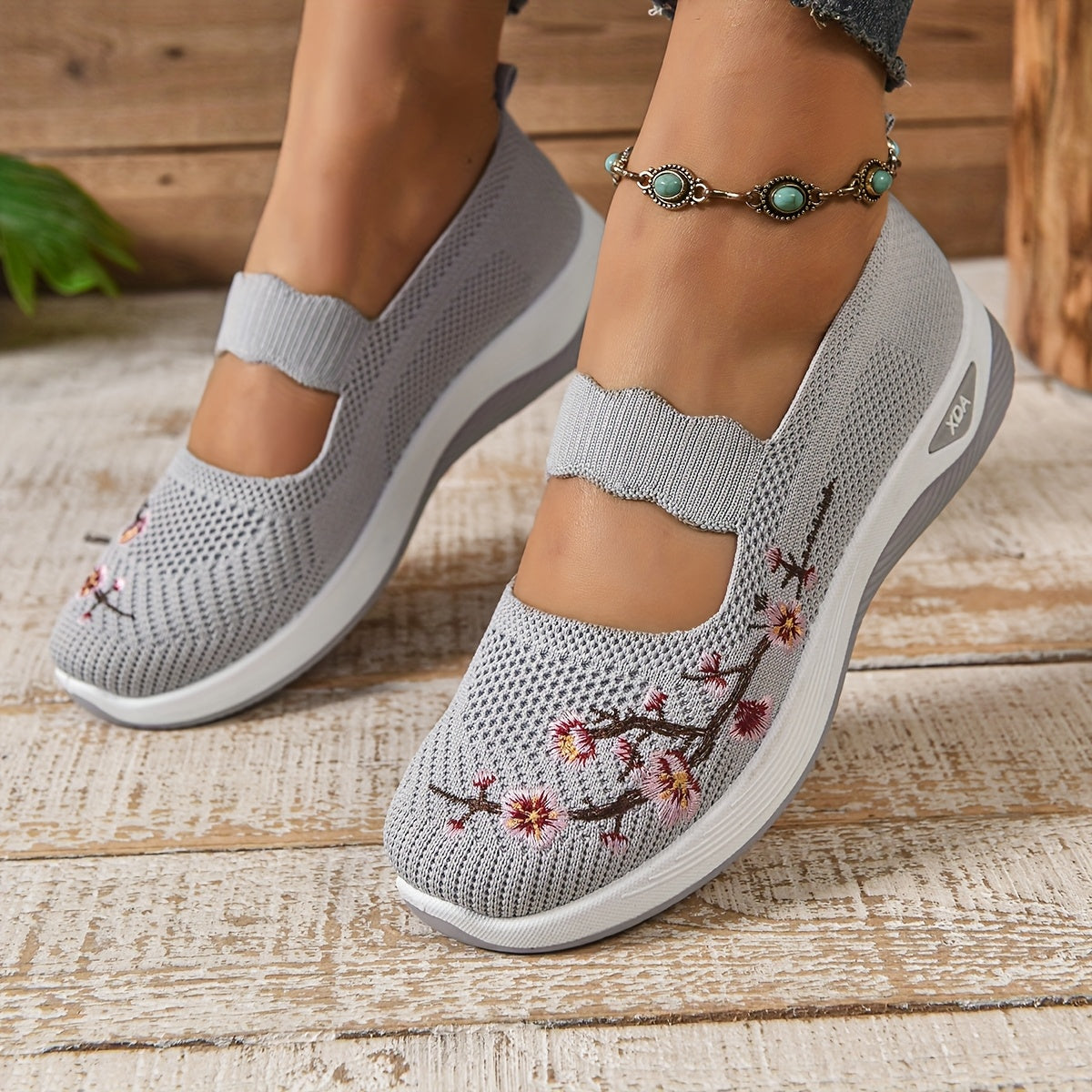 Kaylie Zapatos Mujer Comfort – Zapatillas Slip-On Transpirables, Suela Amortiguada, Casual