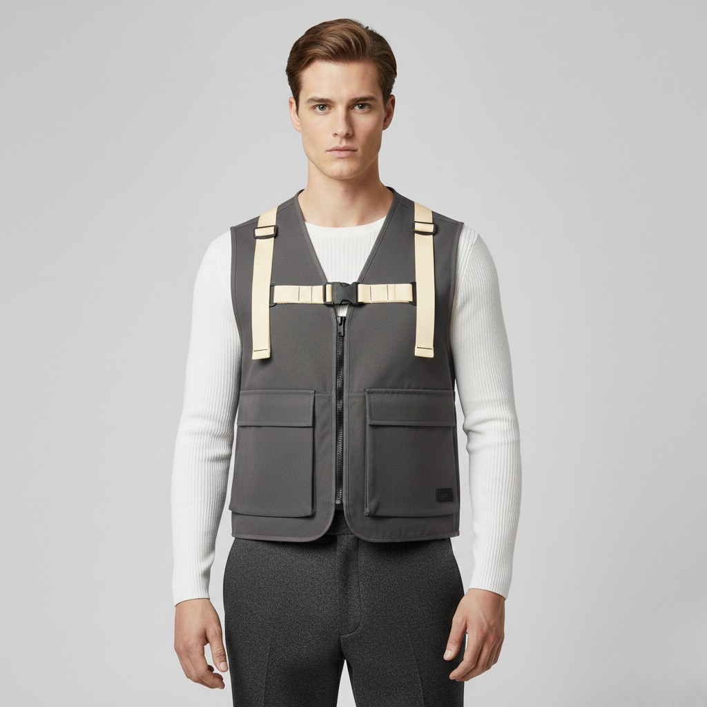 Gilet tattico con fibbia multiuso