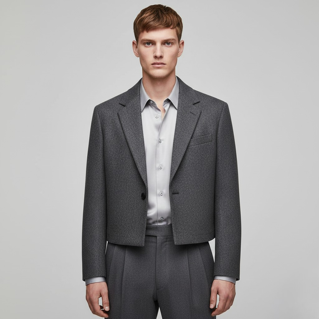 Giacca blazer corta dal taglio moderno