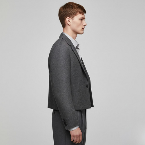 Giacca blazer corta dal taglio moderno