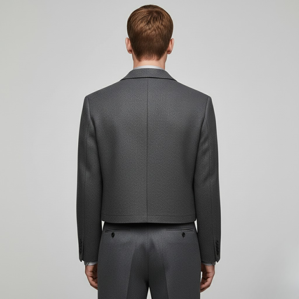 Giacca blazer corta dal taglio moderno