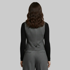 Gilet sur mesure avec boutonnage frontal