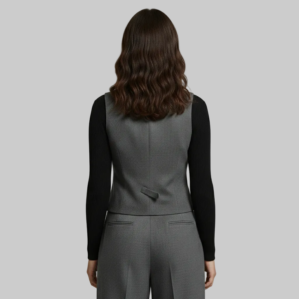 Gilet su misura con abbottonatura frontale