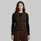 Gilet sur mesure avec boutonnage frontal