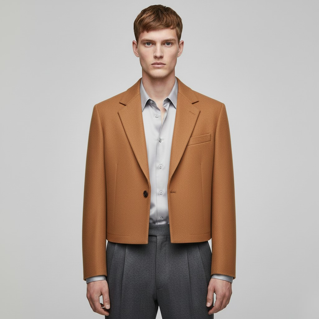 Giacca blazer corta dal taglio moderno