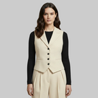 Gilet sur mesure avec boutonnage frontal