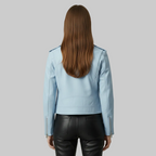 Veste en cuir pour moto