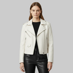 Veste en cuir pour moto