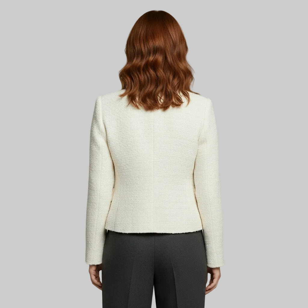 Giacca blazer in tweed testurizzato