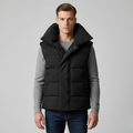 Gilet imbottito con collo alto isolante