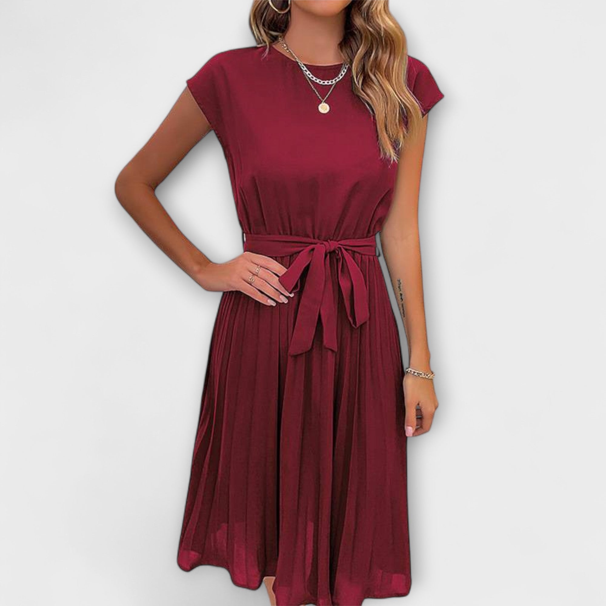 Digna Vestido Maxi de Verano para Mujer – Vestido Fluido Ligero Elegante Casual Chic