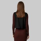 Gilet sans manches avec revers tailleur