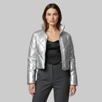 Chaqueta bomber con bloques de color