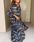 Maggie Robe Femme Col V – Robe Fluide Légère, Coupe Confortable Décontractée