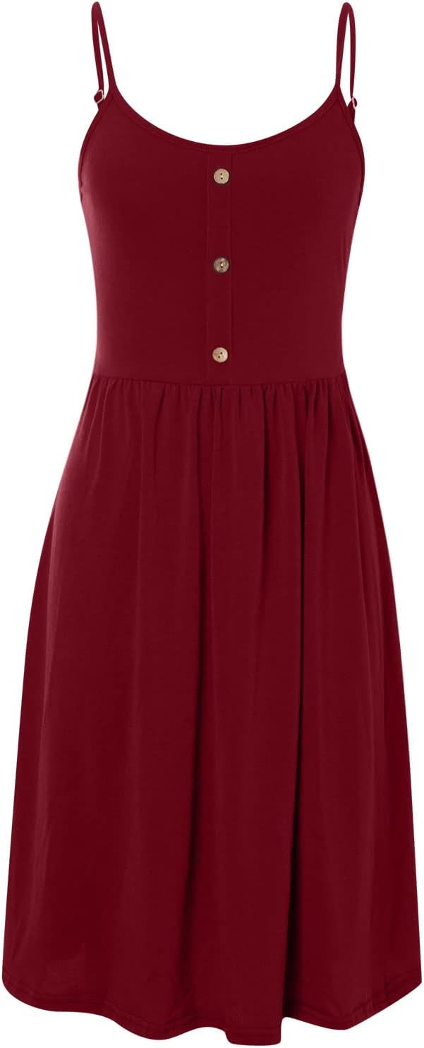 Sofía Vestido de Verano para Mujer – Vestido Línea A con Tirantes y Espalda Descubierta