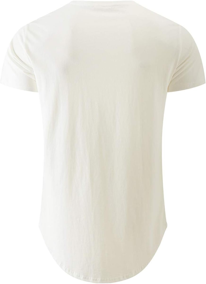 Camiseta Lorenzo Longline para Hombre – Camiseta 100% Algodón Estilo Urbano