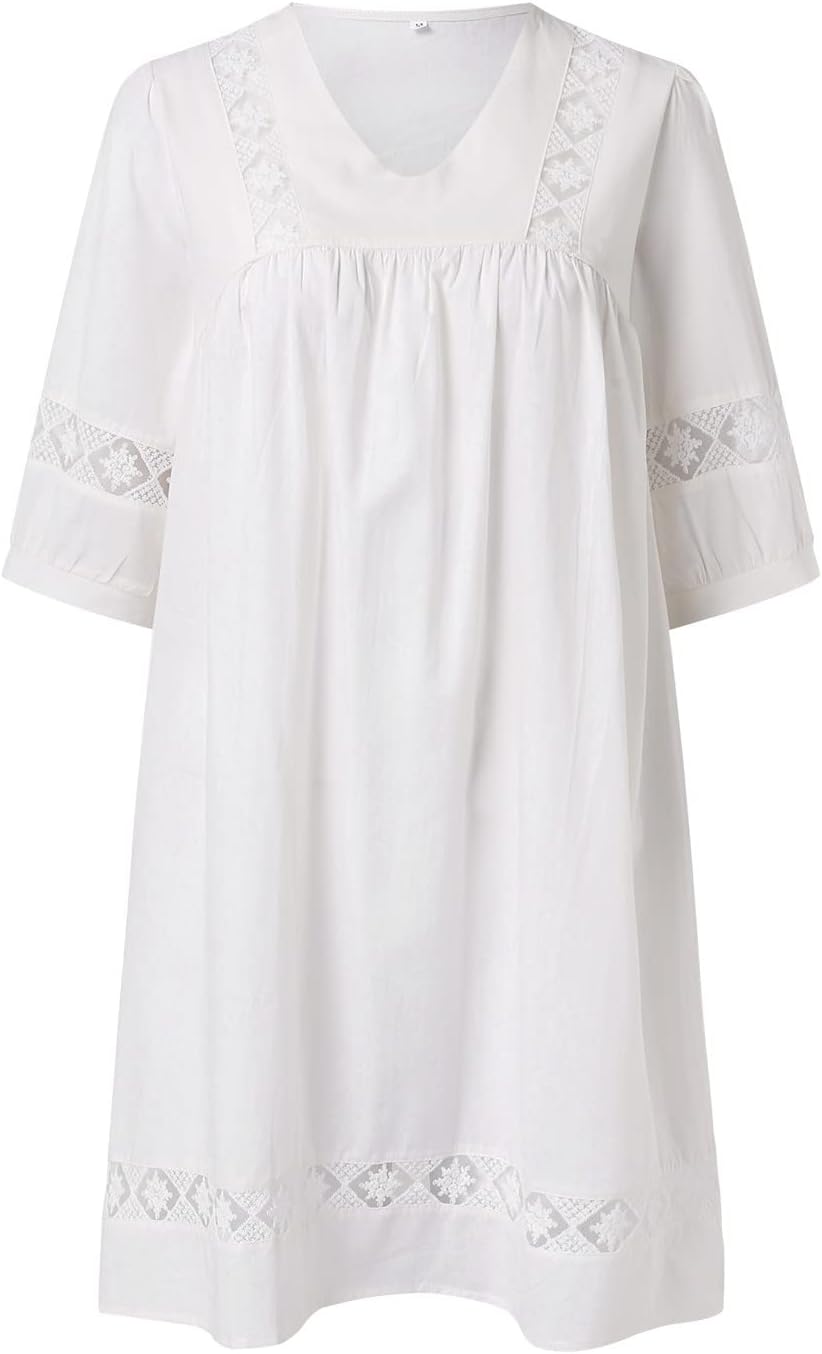 Clara Robe Midi d'Été pour Femme – Robe Élégante en Lin avec Plis Casual Chic