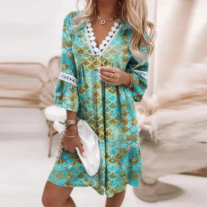 Cassandra Vestido de Verano Mujer – Floral Ligero, Corte Fluido & Estilo Elegante Casual