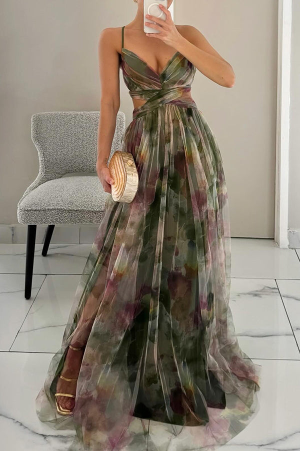 Snow Vestido Maxi para Mujer – Estampado Floral, Tela Ligera y Estilo Elegante de Verano