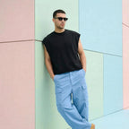 Luca Canotta Oversize Homme – Top Streetwear Crop Ajusté en French Terry Épais