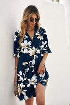 Chiara Vestito Donna Estivo – Scollo V con Volant, Floreale, Taglio Morbido Casual
