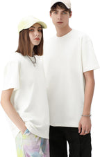 T-shirt oversize Luca pour homme – T-shirt unisexe en coton à manches courtes