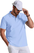 Leonardo Polo Uomo in Cotone Piqué – Polo Casual Elegante a Maniche Corte