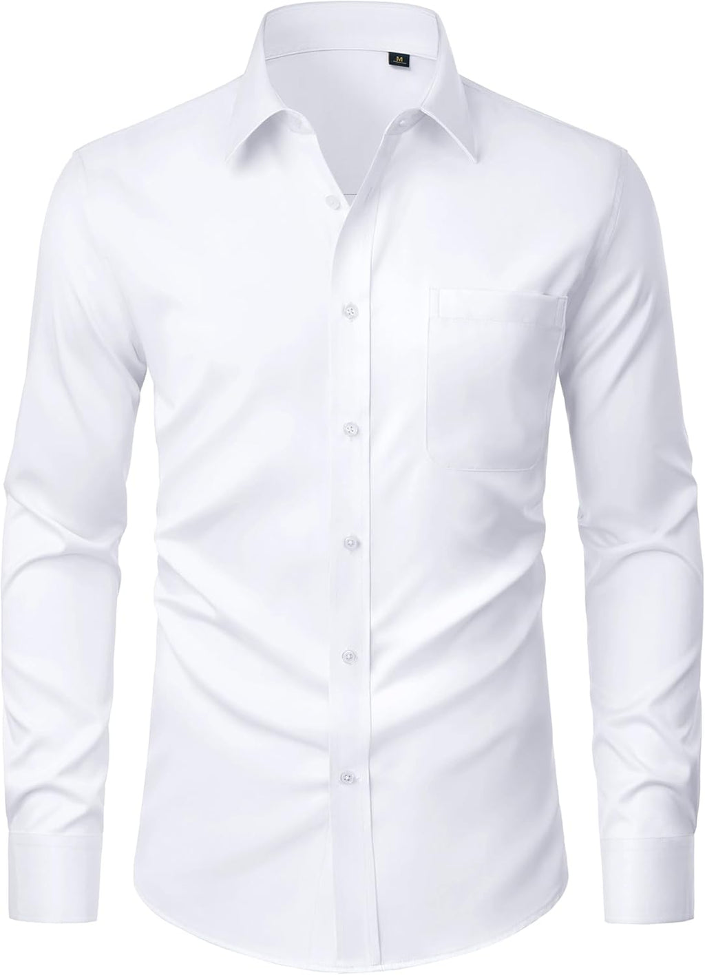 Markus Chemise élégante pour homme – Chemise extensible anti-taches avec poche poitrine