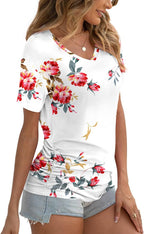 Valeria Pull Femme – Col en V, Fronces Latérales, Tunique Casual Élégante