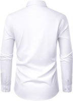Markus Chemise élégante pour homme – Chemise extensible anti-taches avec poche poitrine