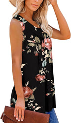 Giulia Top Donna – Canotta Scollo V, Bottoni Henley, Stile Flowy Casual