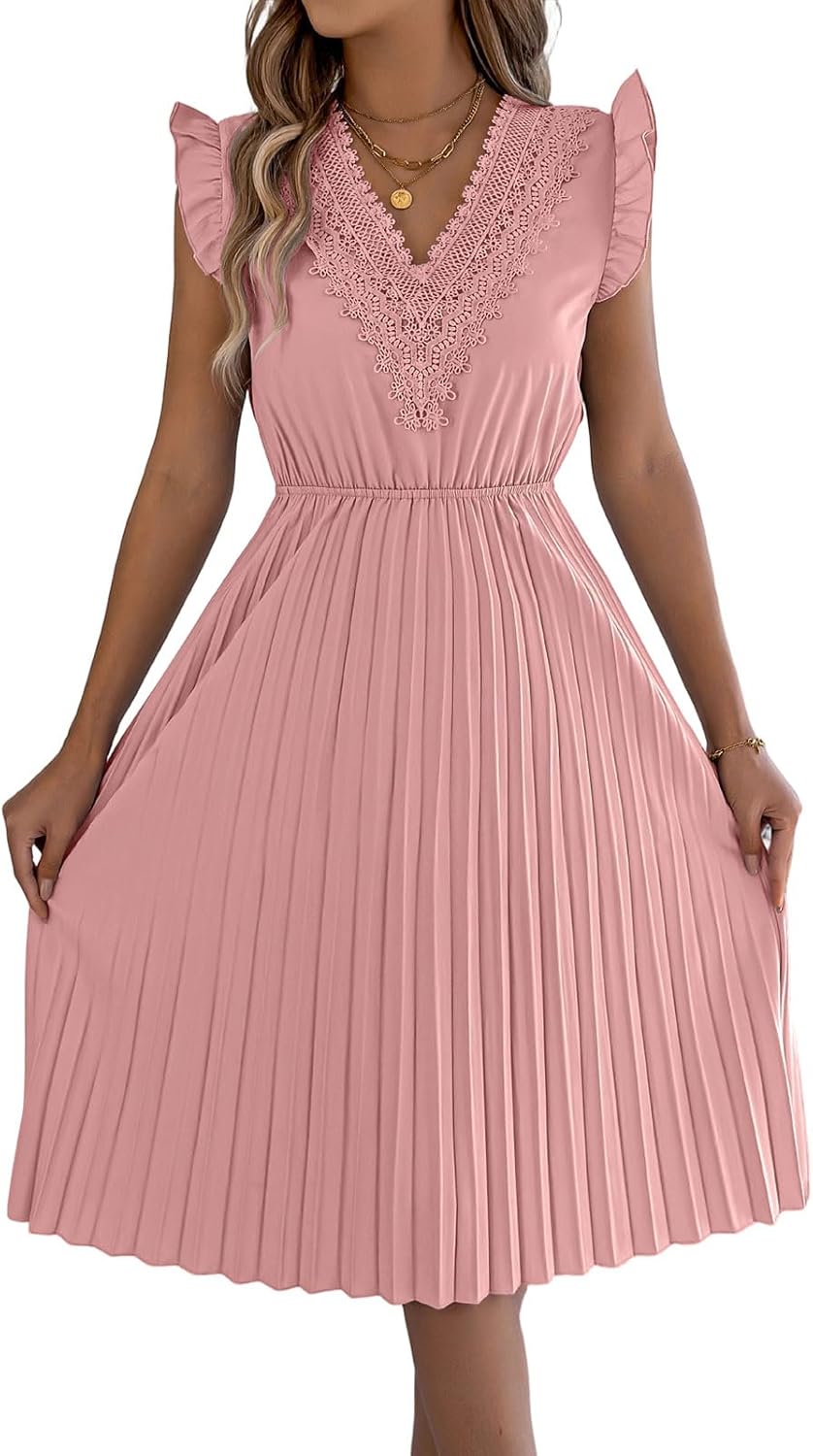 Robe d'été léopard pour femme Sabrina – Robe élégante évasée avec dos nu