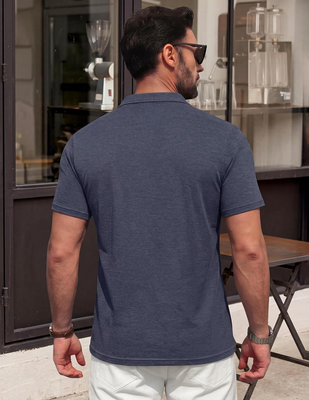 Polo Lorenzo para hombre con bolsillo – Polo casual elegante de manga corta