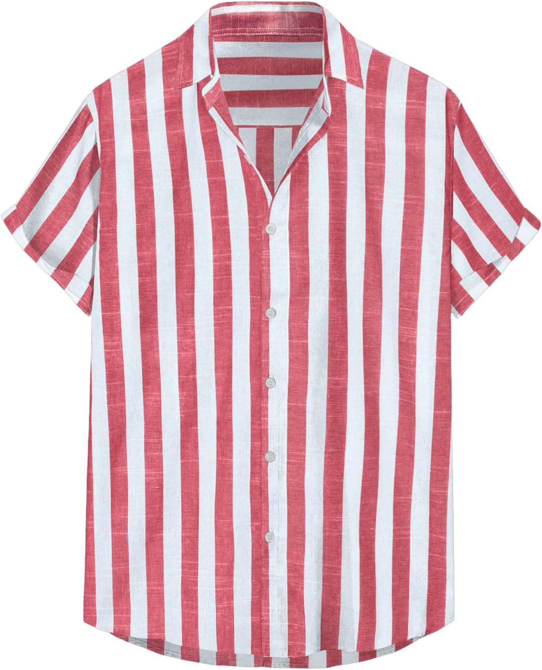 Chemise à rayures pour homme Luca – Chemise d'été décontractée à manches courtes