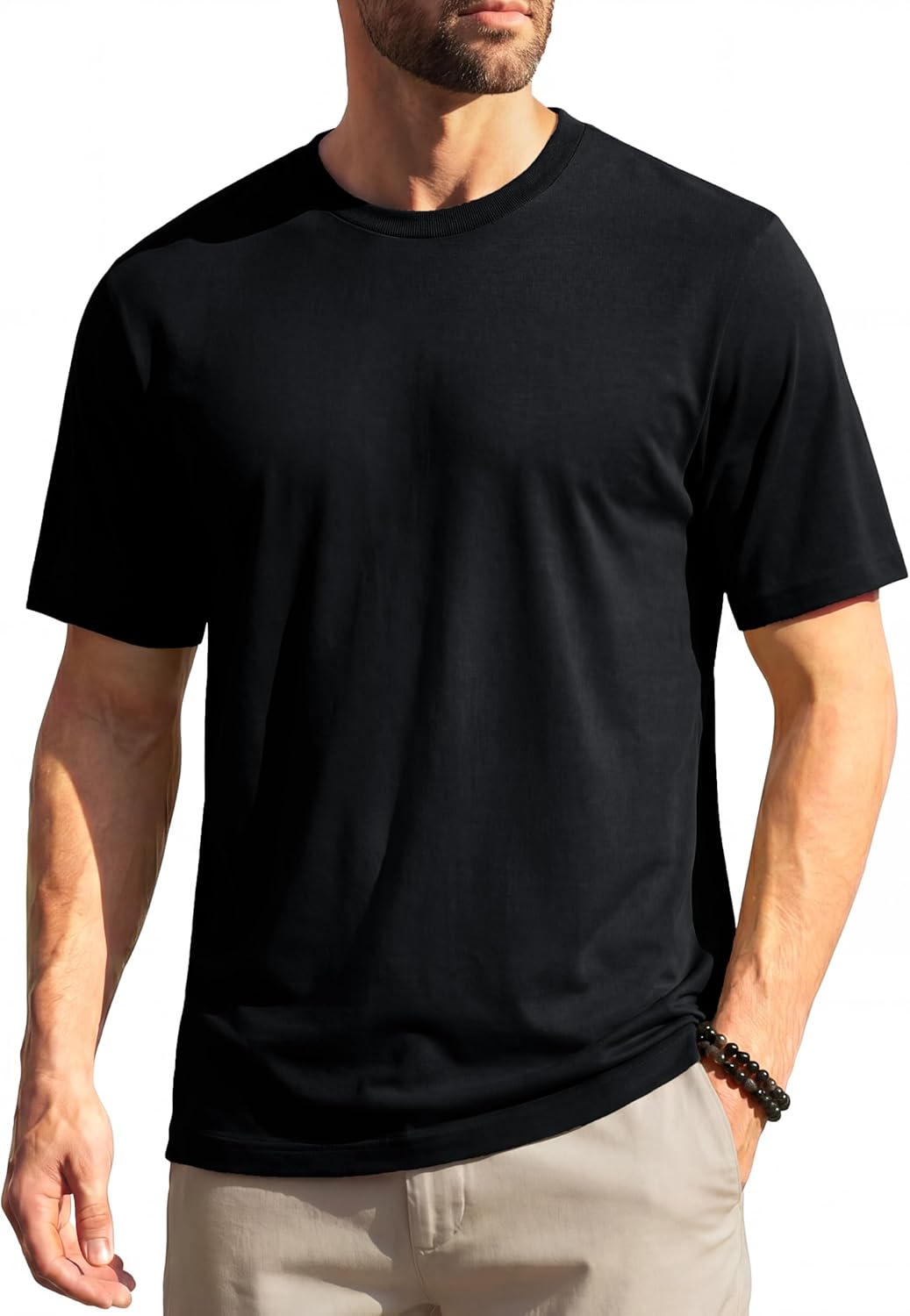 T-shirt technique Wilfredo pour homme – T-shirt respirant UPF80+ à séchage rapide