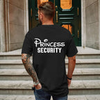 T-shirt Benedict Homme "Équipe de Sécurité Princesse" – T-shirt Graphique Amusant pour Papa et Famille