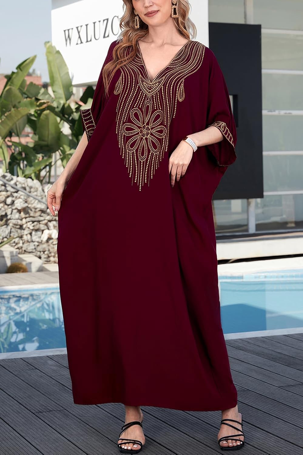 Isabella Caftano de Plage Femme – Kimono Bohème Élégant Paréo d'Été