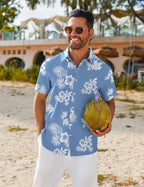 Chemise hawaïenne pour homme Randy – Chemise tropicale d'été avec imprimé floral
