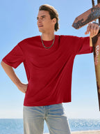 Camiseta oversize Luca para hombre en algodón – camiseta casual de cuello redondo estilo urbano