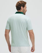 Polo de golf pour homme Marco Polo – Polo technique respirante avec imprimé moderne