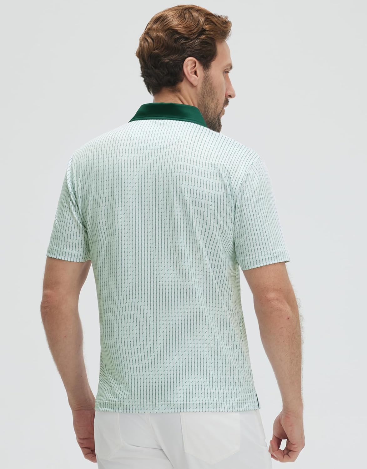 Polo de golf pour homme Marco Polo – Polo technique respirante avec imprimé moderne