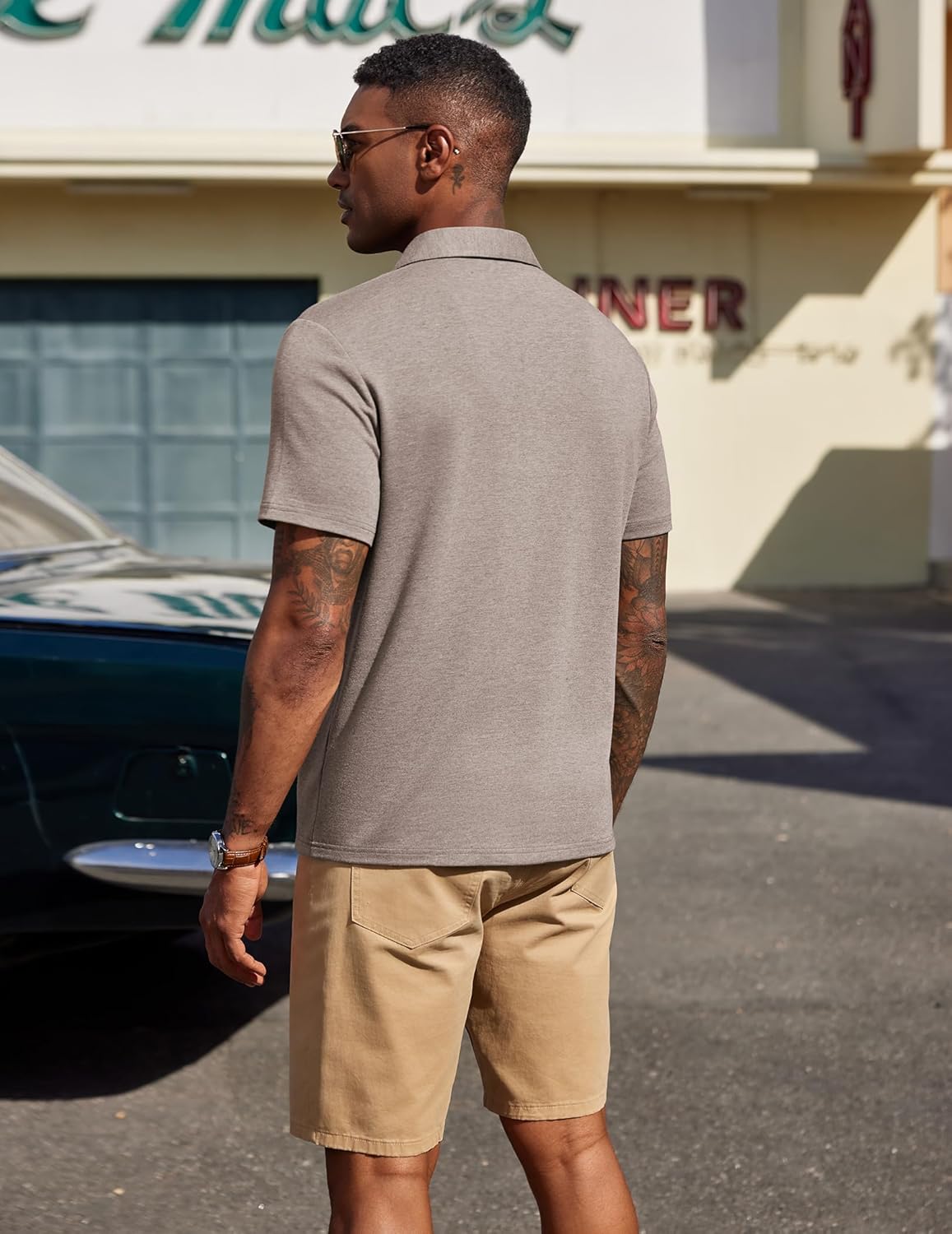 Polo homme José – T-shirt d'été respirant avec col contrasté