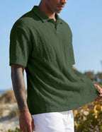 Polo Lorenzo pour homme – Polo d'été élégante Old Money à manches courtes