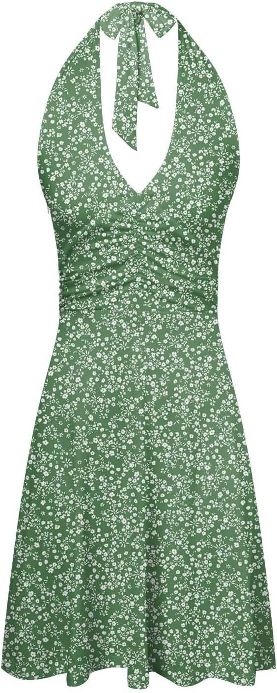 Alessia Vestido Mujer – Vestido Maxi Estival Floral, Bohemio, Escote en V Elegante