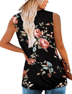 Giulia Top Donna – Canotta Scollo V, Bottoni Henley, Stile Flowy Casual