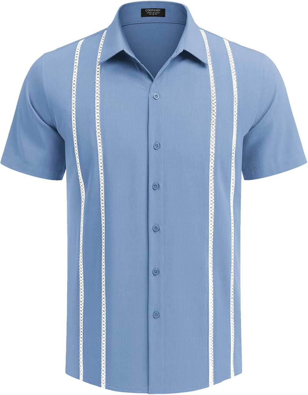 Riccardo Camisa Guayabera Hombre – Camisa Cubana de Verano de Manga Corta